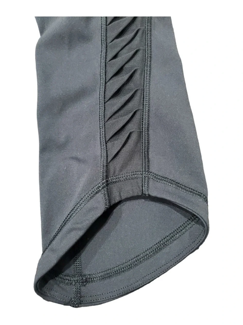 lululemon athletica Black High-Rise Capri Leggings with Side Lattice Detail